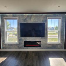 Tiled-Accent-Wall-with-Fireplace-in-Carmel-Indiana 3