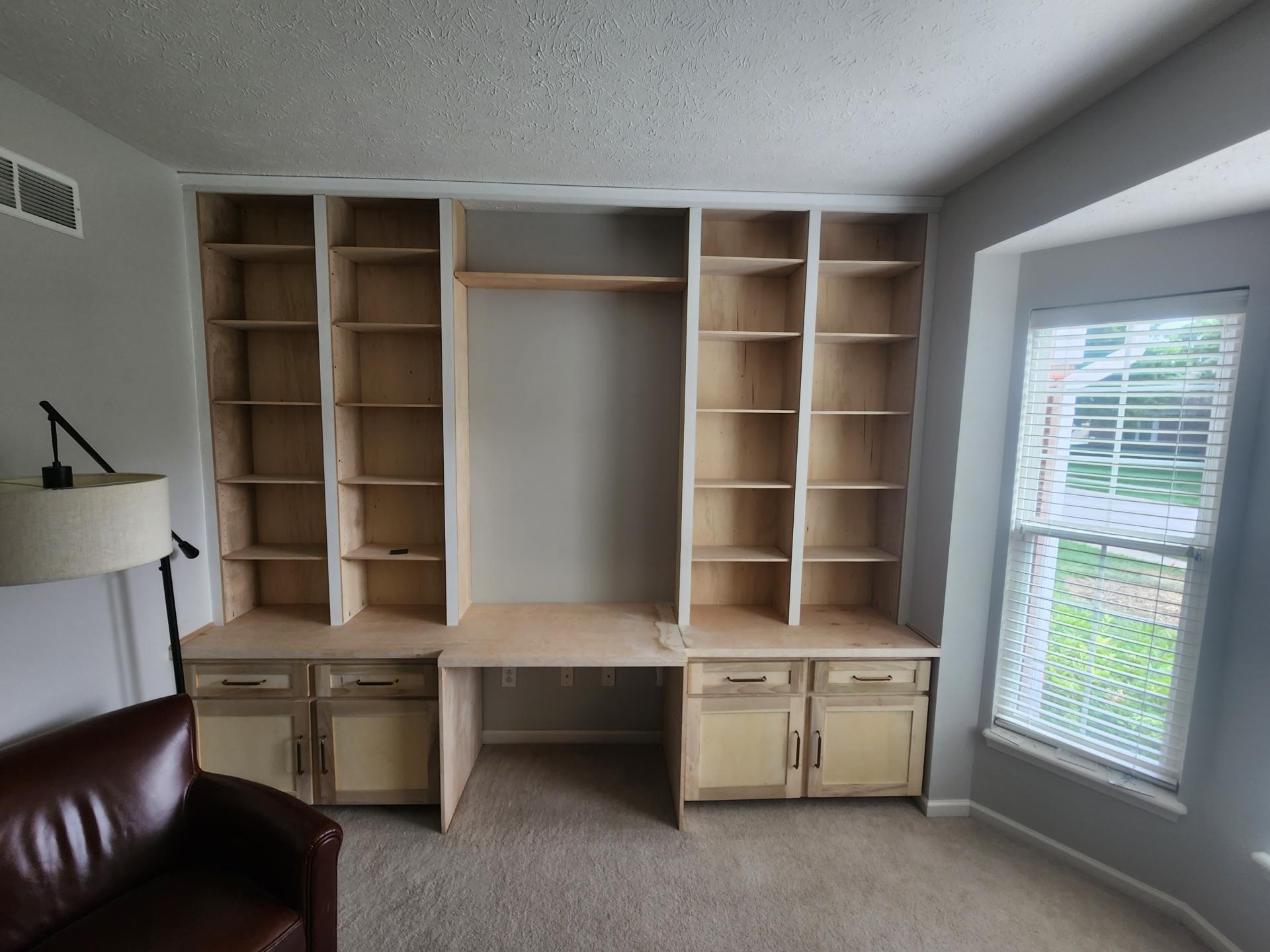 Work from Home Office Built Ins